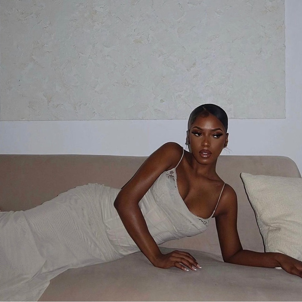 HOUSE OF CB 'Nalini' Sand Strappy Maxi Dress - Picture 5 of 8